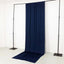 Navy Blue 4-Way Stretch Spandex Event Curtain Drapes, Wrinkle Free Backdrop Event Panel with Rod Pockets - 5ftx14ft