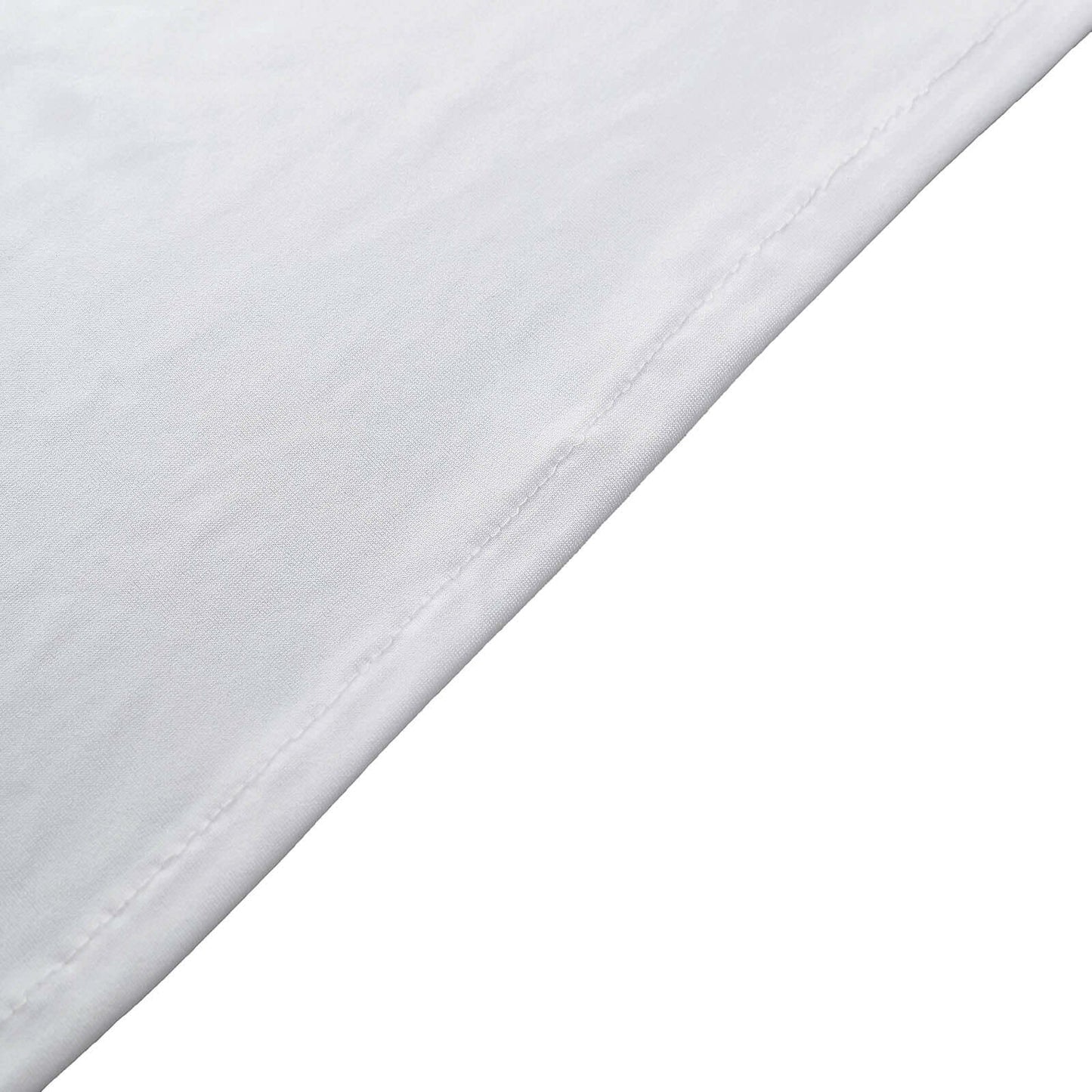 Stretch Spandex 72"x30" Rectangular Table Cover White with Curved Open Back Design Tailored Professional Look for Tradeshows, Events & Exhibitions