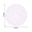 6-Pack Table Placemats Woven Fiber Design Lavender Lilac Round - Disposable Mats for Dining and Events 15"