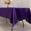 Lamour Satin 60"x102" Rectangle Tablecloth Purple - Durable & Silky Soft Feel Table Cover