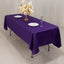 Lamour Satin 60"x102" Rectangle Tablecloth Purple - Durable & Silky Soft Feel Table Cover