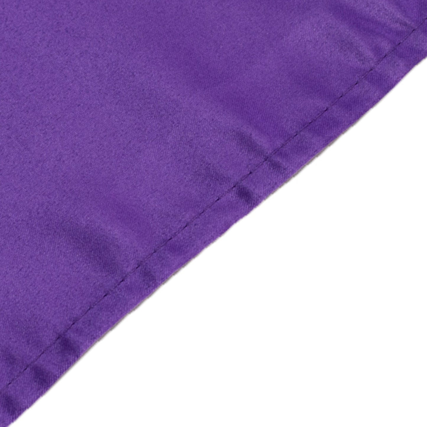 Lamour Satin 60"x102" Rectangle Tablecloth Purple - Durable & Silky Soft Feel Table Cover
