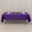 Lamour Satin 60"x102" Rectangle Tablecloth Purple - Durable & Silky Soft Feel Table Cover
