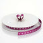 25 Yards 3/8" Eggplant Grosgrain Polka Dot Ribbon