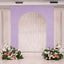 8ft Lavender Lilac Spandex Backdrop Stand Cover for Arc de Triomphe Stand, Stretch Fitted Floral Balloon Frame Wedding Arch Cover
