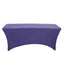 Stretch Spandex 96"x30" Rectangle Table Cover Purple - Durable Form-Fitting Tablecloth