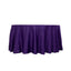 Lamour Satin 120" Round Tablecloth Purple - Seamless Table Cover with Soft Tempered Sheen