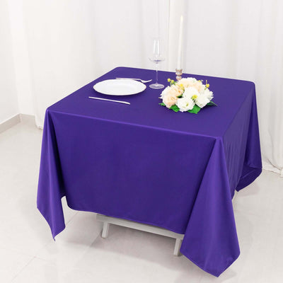Scuba Square 70"x70" Tablecloth Purple - Wrinkle Free & Stain Resistant Table Cover