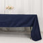 Premium Polyester 60"x126" Rectangle Tablecloth Navy Blue - Stain-Resistant 220GSM Finish Table Cover