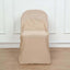 Polyester Slip On Folding Chair Covers Nude - Stain-Resistant Reusable Durable Fabric