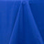 Premium Polyester 120" Round Tablecloth Royal Blue - Seamless 220GSM Wrinkle-Resistant Table Cover