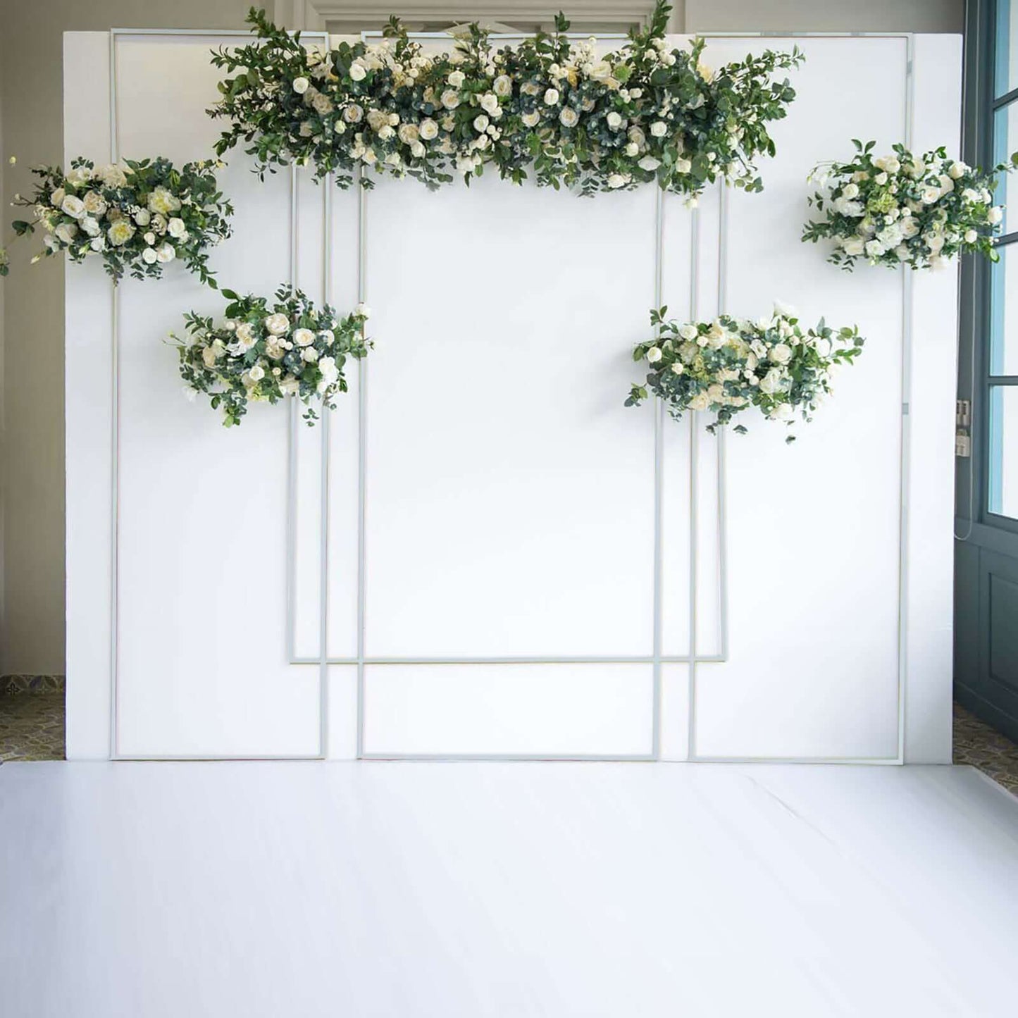 100 Yds 3/4" Silver Metallic Film Tape Adhesive, DIY Floral Wrap Craft Decor Tape - Polyester with Acrylic