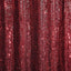 8ftx8ft Burgundy Sequin Event Curtain Drapes, Backdrop Event Panel