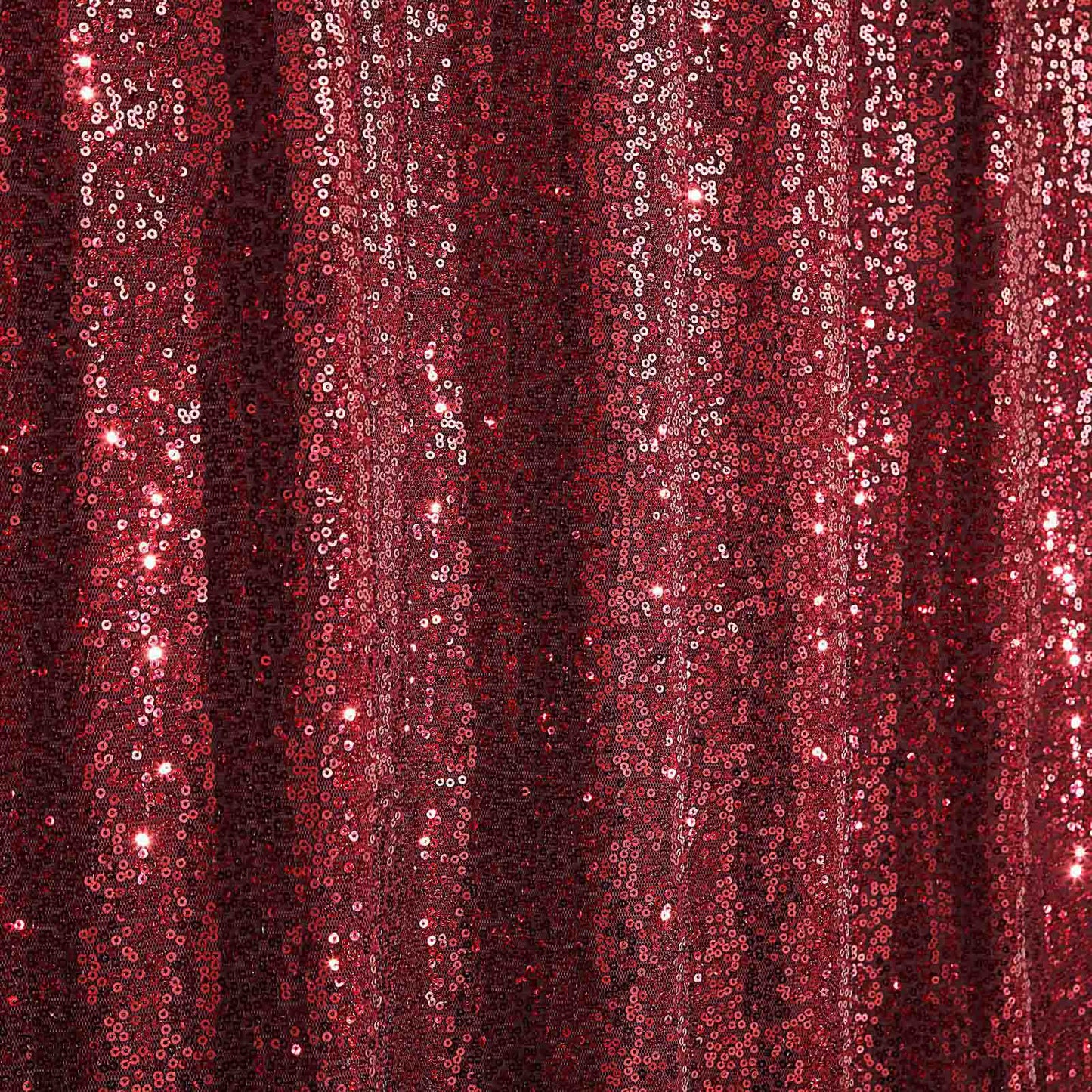 8ftx8ft Burgundy Sequin Event Curtain Drapes, Backdrop Event Panel