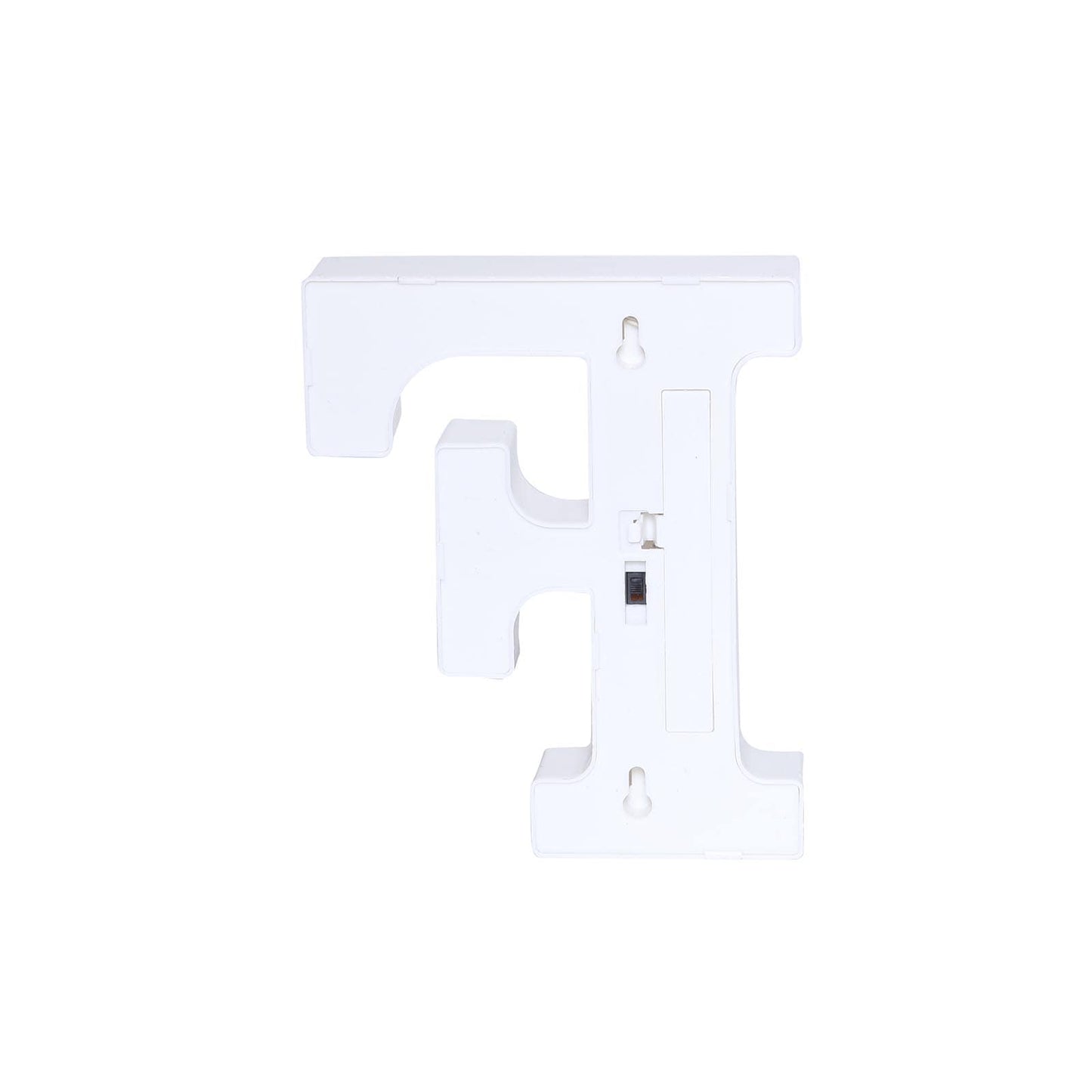 3D Marquee Letter "F" Warm White 5 LED Lights Gold - Chic Light-Up Decor for Events 6"