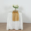 Glitter Gauze 27"x120" Table Runner Gold - Sparkling Reusable Wrinkle-Free Sheer Table Linen for Events