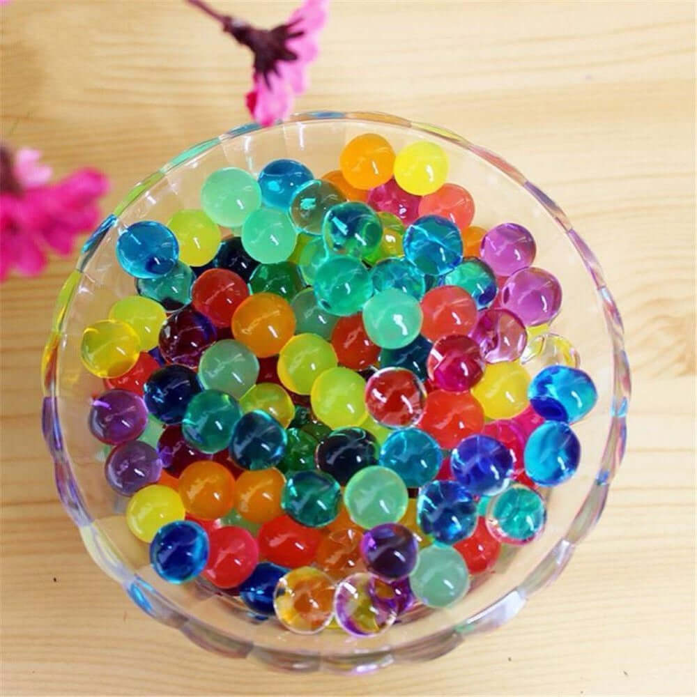 Water Gel Beads Vase Filler Clear - Large Nontoxic Jelly Balls for Floating Candles & Floral Displays 10g