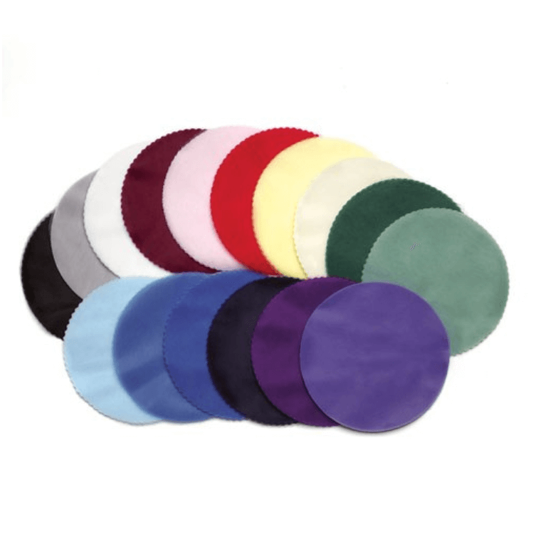 25 Pack 9" Fuchsia Sheer Nylon Tulle Circles Favor Wrap, DIY Craft Fabric