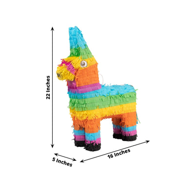Rainbow Llama Pinatas for Fiesta Party Decorations Mexican Theme Colorful Paper Donkey Cinco de Mayo Pinatas