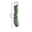 7ft Real Touch Green Artificial Eucalyptus Boxwood Leaf Garland Vine