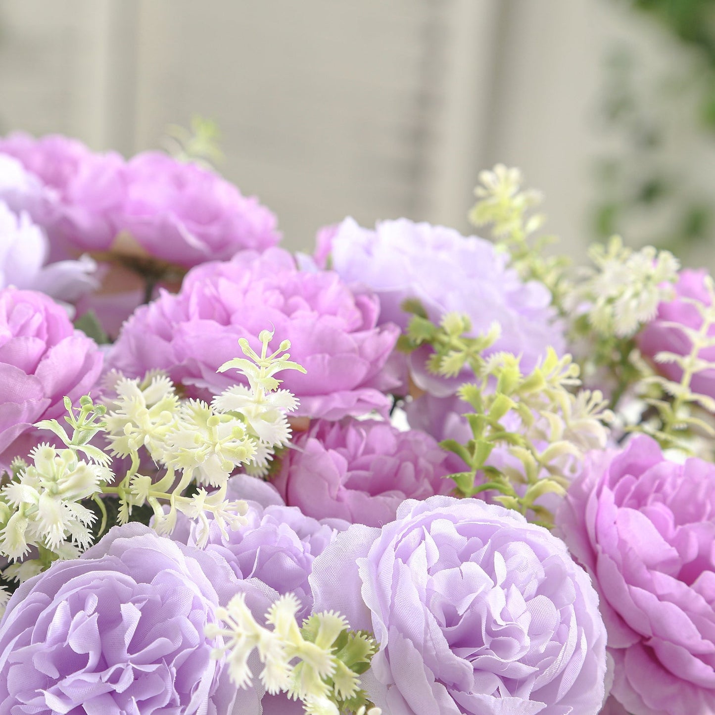 2-Pack Silk Peony Bouquet 14" Lavender Lilac â€“ Lifelike Artificial Flower Arrangement for Vase Display, Events & Everyday Decor