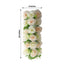 6 Pack Cream Ivory Silk Rose Flower Panel Table Runner, Artificial Floral Arrangements Wedding Table Centerpiece - 20"x8"