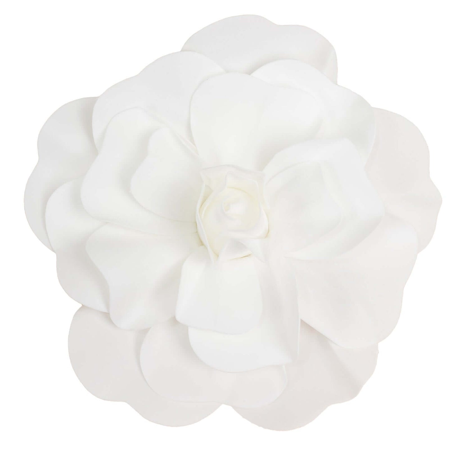 4 Pack 16" Large White Real Touch Artificial Foam DIY Craft Roses