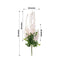 5 Pack 44" Silk Hanging Wisteria Flower Garland Vines in Blush, 3 Strands in 1 Bush