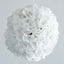 4 Pack 7" White Artificial Silk Hydrangea Kissing Flower Balls