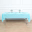 Plastic Table Cover Light Blue Rectangle - Lightweight PVC Disposable Tablecloth 54"x108"