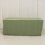 Fitted Polyester 72"x30" Rectangle Tablecloth Dusty Sage Green - Durable Table Cover