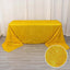 Polyester 90"x156" Rectangle Tablecloth Gold Metallic Fringe Shag Tinsel Design Table Cover for Events Decor