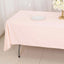 Scuba Rectangular 60"x102" Tablecloth Blush - Wrinkle Free & Stain Resistant Table Cover