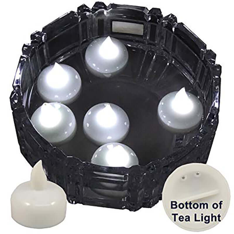 12-Pack Tealight Candles Flameless Design Cool White - Waterproof Floating LED Lighting