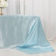 Satin Rectangular 90"x156" Tablecloth Light Blue - Seamless Table Cover