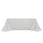Fire Retardant Premium Polyester 90"x132" Rectangular Tablecloth White - Stylish High-Performance Seamless Table Cover for Large Gatherings