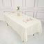 Taffeta 60"x102" Rectangle Tablecloth Ivory - Accordion Crinkle Table Cover