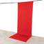 Red 4-Way Stretch Spandex Event Curtain Drapes, Wrinkle Free Backdrop Event Panel with Rod Pockets - 5ftx14ft