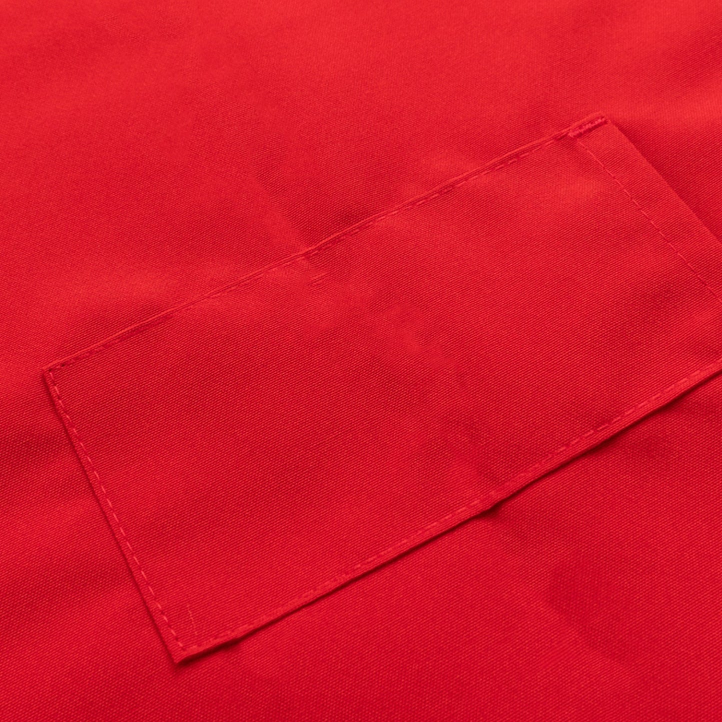 Red Premium Polyester Cooking Chef Apron with Adjustable Neck and Long Ties, Waterdrop Resistant 2 Pockets Unisex Kitchen Bib Apron