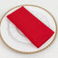 5 Pack Cotton Blend 20"x20" Napkins Red - Wrinkle-Resistant & Washable Dinner Napkins
