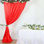 8ftx10ft Red Satin Event Curtain Drapes, Backdrop Event Panel