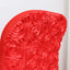 Spandex Chair Cover Red for Folding Chairs - Durable Stretch Fitted Slipcover with Satin Rosette Design