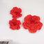 4 Pack 16" Large Red Real Touch Artificial Foam DIY Craft Roses