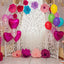 2 Pack 15" 4D Metallic Red Heart Mylar Foil Helium or Air Balloons