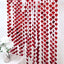 Red Heart Chain Foil Fringe Curtain Party Backdrop, Metallic Red Tinsel Streamer Party Decor - Door Window Foil Curtain - 3ftx6.5ft