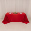 Lamour Satin 90"x132" Rectangle Tablecloth Red - Soft & Silk-Like Seamless Table Cover
