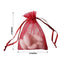 10 Pack 3"x4" Burgundy Organza Drawstring Wedding Party Favor Gift Bags - Clearance SALE