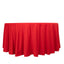 Scuba Round 120" Tablecloth Red - Wrinkle Free & Stain Resistant Seamless Table Cover