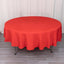 Premium Polyester 90" Round Tablecloth Red - Stain and Wrinkle-Resistant Design with 220GSM Thickness Table Cover