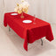 Lamour Satin 60"x102" Rectangle Tablecloth Red - Durable & Silky Soft Feel Table Cover
